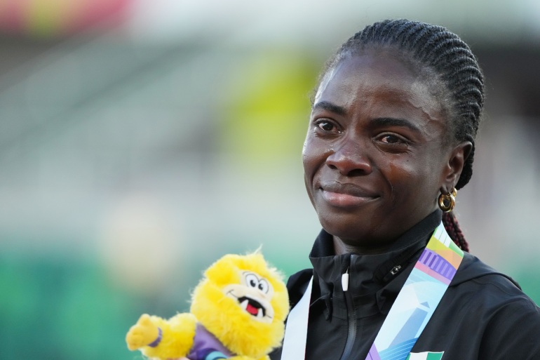 World Championships: Nigerian Tobi Amusan wins 100m hurdles gold