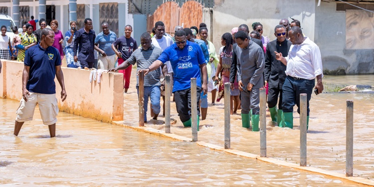 The Church of Pentecost Leadership Visits Flood Victims