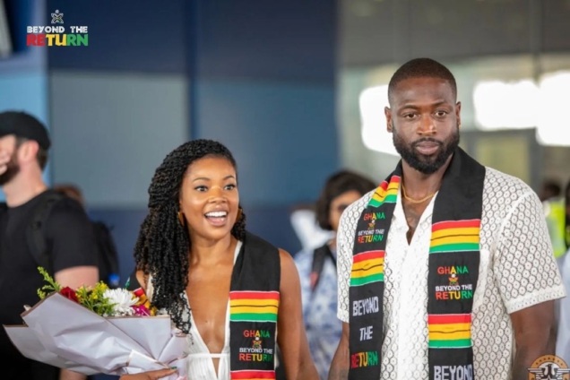 Watch Gabrielle Union and Dwayne Wade get Ghanaian names
