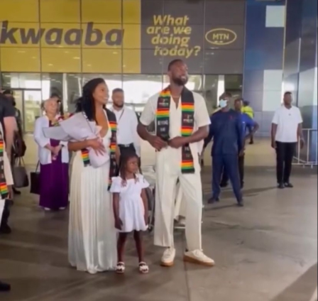 Dwyane Wade, Gabrielle Union arrive in Ghana