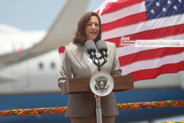 US Vice President Kamala Harris’ full speech upon arrival in Ghana