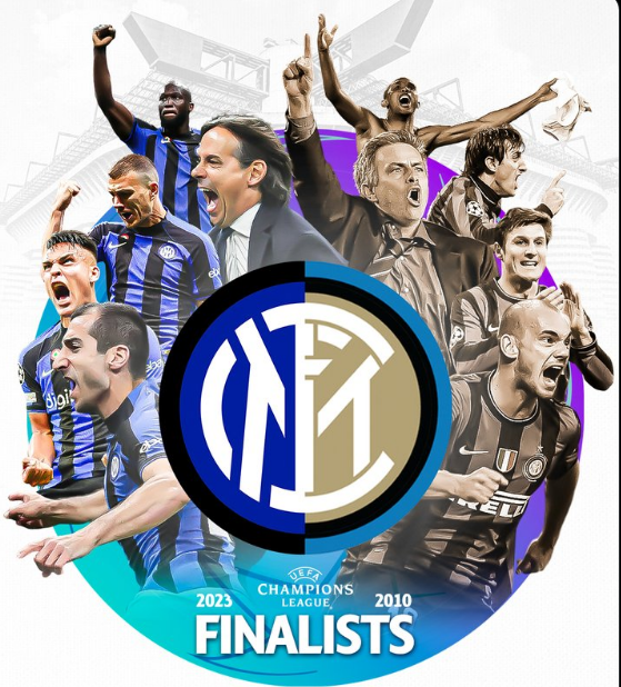 Inter Milan Champion League Final 2023 From Milano to the stars poster  canvas - REVER LAVIE