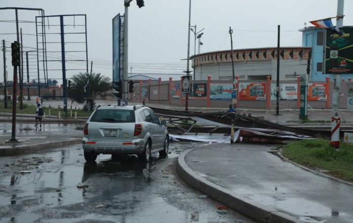 Monday’s downpour collapses billboards in Accra [Photos]