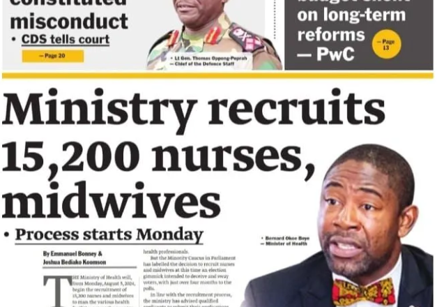 Newspaper headlines: Tuesday 30th July 2024