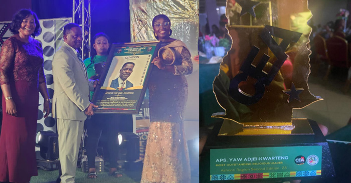 Apostle Adjei-Kwarteng Adjudged The Outstanding Religious Leader In Ashanti