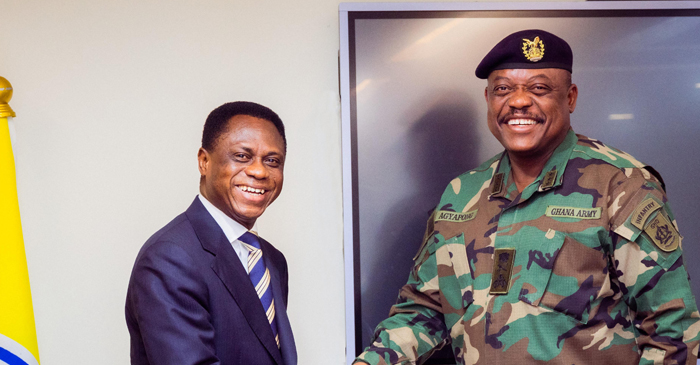 Military High Command Pays Courtesy Call On Apostle Eric Nyamekye