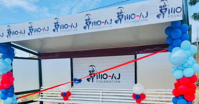 MO-AJ Foundation Commissions Memorial Bus Stop In Honour Of Mark Ofosu Ampadu Jnr.
