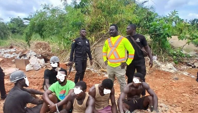 23 Arrested, 64 Chafang Machines Destroyed in Police Anti-Galamsey Raid
