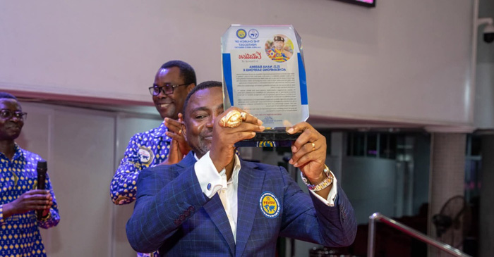 La Area PEMEM Honours Former Asst. Area Leader, Elder Barima Acheampong Sarpong II