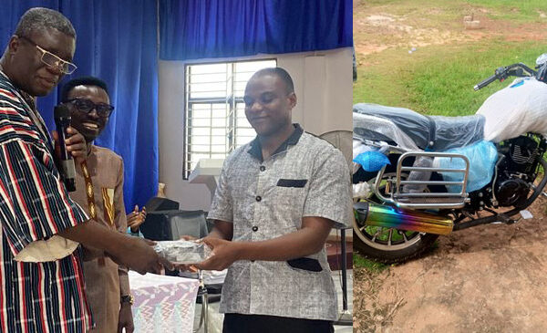 Pastor Stephen Adade Donates Motorbike To Boako District