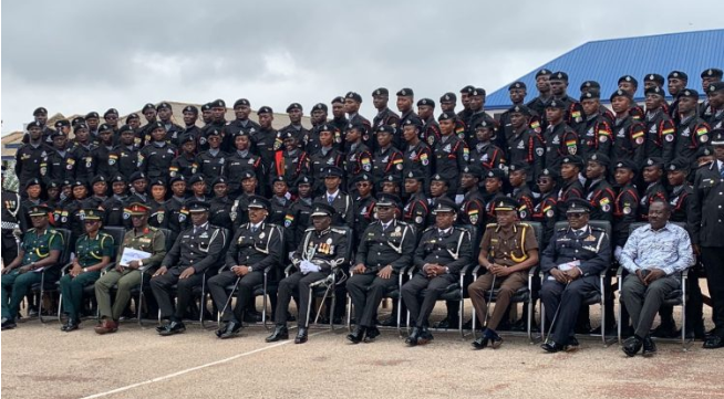 545 New Recruits Bolster Ghana Police Force, Support 24-Hour Economy Initiative