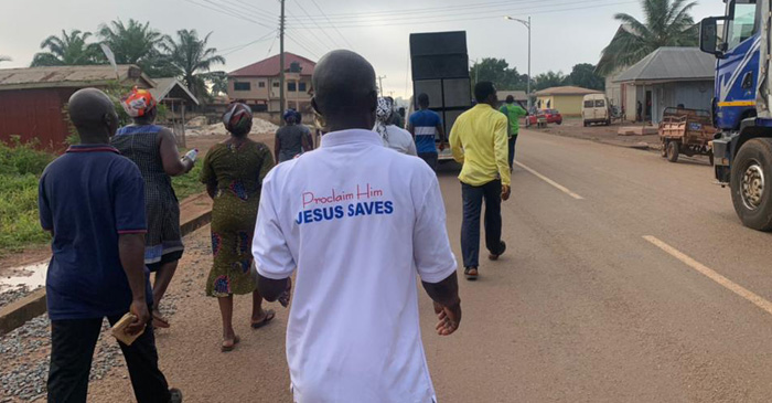 Dormaa Koraso District “Prayer Walk” Records Healings & Souls web