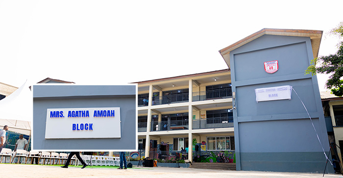 Pentecost Preparatory Honours Late Mrs Agatha Amoah with Academic Block web.jpg