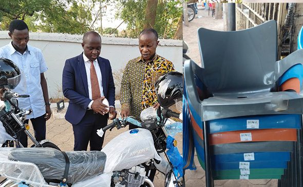 TOSM Leadership Donates Motorbike And Chairs To Daboya District web.jpg