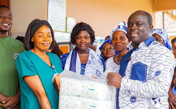 PIWC Nkawkaw Women’s Ministry Donates To Holy Family Hospital WEB.jpg
