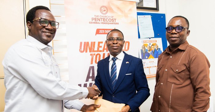 Elder Dr. Kofi Sam Donates GH¢10,000 To Pent Media Centre Staff elder dr. kofi sam donates gh¢10,000 to pent media centre staff web